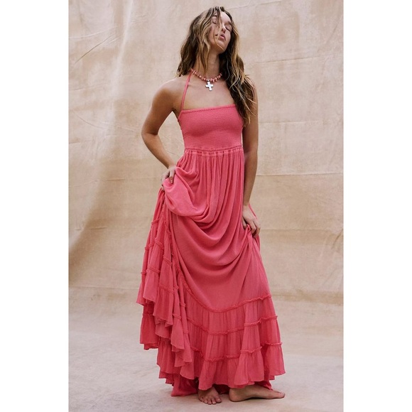 Free People extratropical maxi dress raspberry pink - Picture 2 of 13